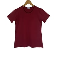 Kadın Kısa Kollu Bisiklet Yaka Body  (Bordo)