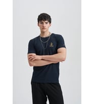 Brainstorming Erkek Nakış T-Shirt (Lacivert)