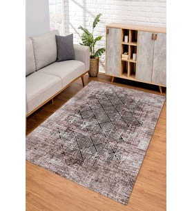 Dijital Kaymaz Taban Yıkanabilir Renkli Salon Halısı Mutfak Halısı Yolluk ND-SD-825 (Çok Renkli)