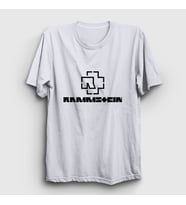 Presmono Unisex Sarı Logo V2 Rammstein T-Shirt 105750tt (Beyaz)