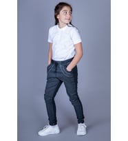 Toontoy Kız Çocuk Pantolon Görünümlü Eşofman Alt (Lacivert)