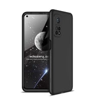 Xiaomi Mi 10T Pro 5G Kılıf 3 Parça Slim Sert Silikon Kapak AYS (Siyah)
