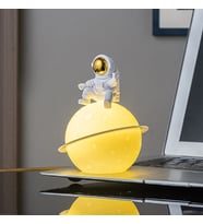 Livava Ayda Astronot Gece Lambası, 12x10 (Altın)