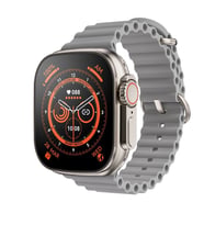 Pazariz Watch Ultra Gs8+ Akıllı Saat, 2.05 Inc Hd Ekran, Siri-bluetooth Hd Ses (Gri)