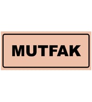 MUTFAK YAZILI YÖNLENDİRME LEVHASI (Bakır)