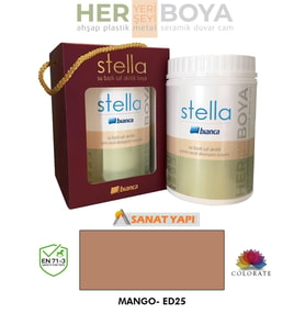 Bianca Stella Su Bazlı Saf Akrilik Boya 1lt (Mango10)