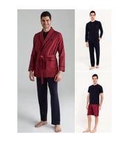 U.S. Polo Assn. Erkek 5 Parça Sabahlık Set Takım (Bordo)
