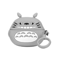 Microsonic AirPods 1. Nesil / 2. Nesil Kılıf Cartoon Figürlü Silikon Crtn-Fgr-Tthlss (Gri)