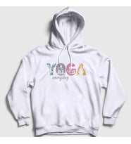 Presmono Unisex Beyaz Everyday Meditasyon Hediye Yoga Kapüşonlu Sweatshirt 508483tt (Beyaz)