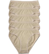 Kadın Penye Bikini Külot 5 Adet  (Krem)