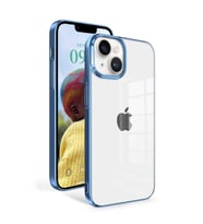 Apple iPhone 14 Kılıf Zore Sun Kenarları Renkli Şık Tasarım Kılıf (Açık Mavi)