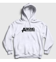 Presmono Unisex Gri Asking Alexandria Kapüşonlu Sweatshirt 375079tt (Beyaz)