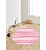 Dijital Baskılı Kaymaz Taban Yıkanabilir Yuvarlak Salon Halısı Koridor Halısı Paspas NDY-HT-1003 (Pudra Rengi)
