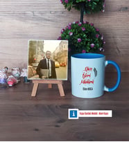 Yazı İşleri Müdürü Fotoğraflı Dekoratif Taş, Kupa Bardak Beyaz Hediye (Model 4)
