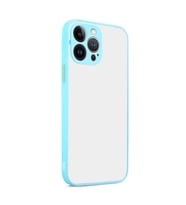 Uyumlu Model Apple iPhone 13 Pro Max Kılıf Kamera Korumalı Mat Kapak (Turkuaz)