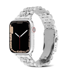 ???Apple Watch Ultra 49mm Kordon KRD-54 Metal Kordon (Gümüş)