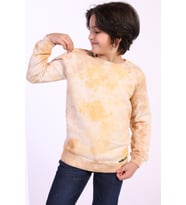 Toontoy Erkek Çocuk Batik Desenli Sweatshirt (Hardal)