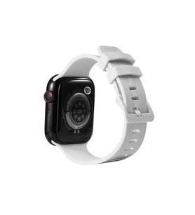Apple Watch 7 41mm KRD-23 Silikon Kordon (Beyaz)