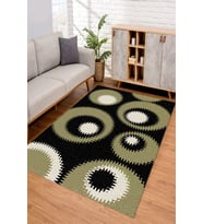 Dijital Kaymaz Taban Yıkanabilir Renkli Salon Halısı Mutfak Halısı Yolluk ND-SD-1099 (Çok Renkli)