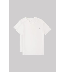 Erkek Çoklu Renk Bisiklet Yaka Standart %100 Pamuk Erkek T-Shirt 2'li paket (Beyaz)