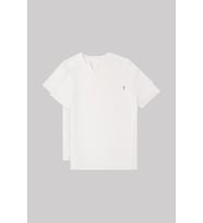 Erkek Çoklu Renk Bisiklet Yaka Standart %100 Pamuk Erkek T-Shirt 2'li paket (Beyaz)