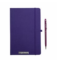 İsme Özel Renkli Defter ve Kalem Seti (Mor)