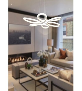 Modern Papatya Model Lüks BEYAZ / SARI / GÜNIŞIĞI Led Avize (Beyaz)
