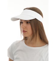 Uv Koruyuculu Unisex Siperlikli Tenisci Şapka (Beyaz)