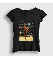Presmono Kadın Beyaz Kickboxer Film Jean Claude Van Damme T-Shirt 259031tt (Siyah)