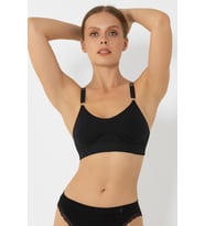 Miorre Pedsiz Sports Bra Seamless Sütyen (Siyah)