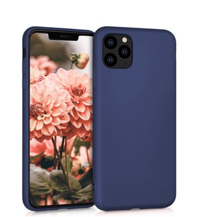 Microsonic Matte Silicone Apple iPhone 11 Pro (5.8'') Kılıf (Lacivert)
