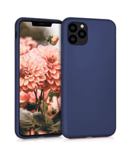 Microsonic Matte Silicone Apple iPhone 11 Pro (5.8'') Kılıf (Lacivert)