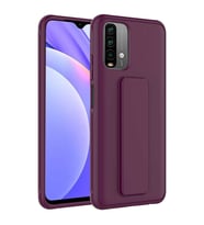 Xiaomi Poco M5S Kılıf Zore Qstand Katlanabilir Standlı Kılıf (Mürdüm)