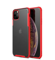 Microsonic Apple iPhone 11 Pro (5.8'') Kılıf Frosted Frame (Kırmızı)