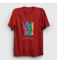 Presmono Unisex Beyaz Colors Pentatonix T-Shirt 74803tt (Kırmızı)