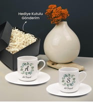 Hediye Kutusunda Kişiye Özel 2'li Baskılı Fincan (Model 3)