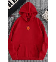 Unisex Ateş Avatar Baskılı Sweatshirt (A.Kırmızı)