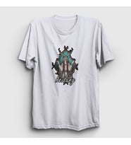 Presmono Unisex Sarı Nature Heilung T-Shirt 408763tt (Beyaz)