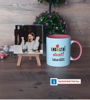 Endüstri Mühendisi Fotoğraflı Dekoratif Taş, Kupa Bardak Beyaz Hediye (Model 6)