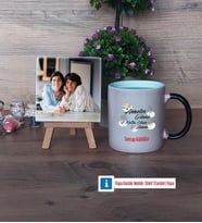 Anneler Günü Hediyesi Fotoğraflı Dekoratif Taş, Kupa Bardak Beyaz Hediye (Model 9)