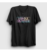 Presmono Unisex Kırmızı Colors K-Pop G I Dle T-Shirt 396360tt (Siyah)