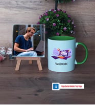 Bilgisayar Mühendisi Fotoğraflı Dekoratif Taş, Kupa Bardak Beyaz Hediye (Model 14)