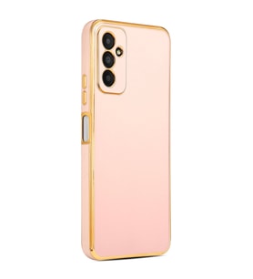 Galaxy M13 Kılıf Zore Bark Kenarları Altın Renk Kılıf (Rose)