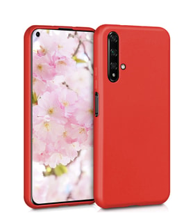 Microsonic Matte Silicone Huawei Honor 20 Kılıf (Kırmızı)