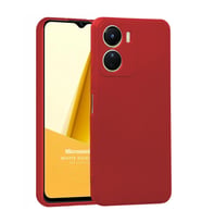 Microsonic Matte Silicone Vivo Y16 Kılıf Rose Gold (Kırmızı)