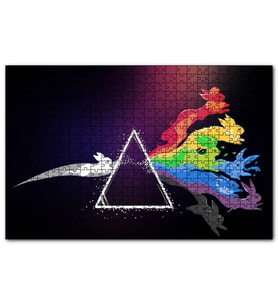 Cakapuzzle Pokemon Go Prizmatik Tavşanlar  Puzzle Yapboz MDF (Ahşap) (255 Parça)