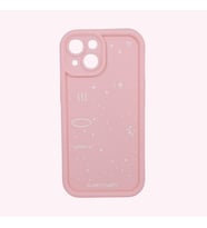 IPHONE 13; DESENLİ, KENARI ÇIKNTILI, DARBE ÖNLEYİCİ, KAMERA KORUYUCU LÜKS SİLİKON KILIF (Gül Kurusu)