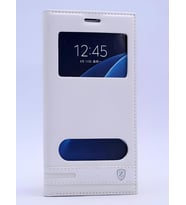 Turkcell T70 Kılıf Pencereli Elite Kapaklı Kılıf (Beyaz)