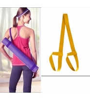 Ayarlanabilir Mat Taşıma Askısı,Yoga Pilates Kamp Mat Taşıma Kayışı, Mat taşıma askısı, yoga matı taşıma askısı (Sarı)