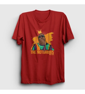Presmono Unisex Beyaz King The Notorious BIG T-Shirt 40795tt (Kırmızı)